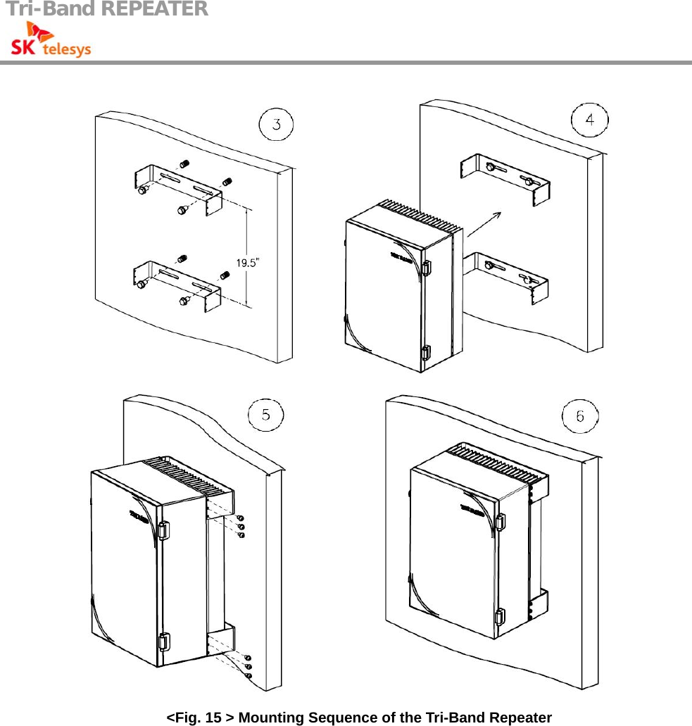 Tri-Band REPEATER                                           &lt;Fig. 15 &gt; Mounting Sequence of the Tri-Band Repeater 