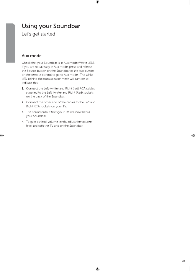 Page 8 of SKY DRAGON Audio video Technology SR210 BLUETOOTH SOUNDBAR User Manual 