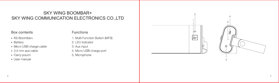 SKY WING BOOMBAR+SKY WING COMMUNICATION ELECTRONICS CO.,LTD