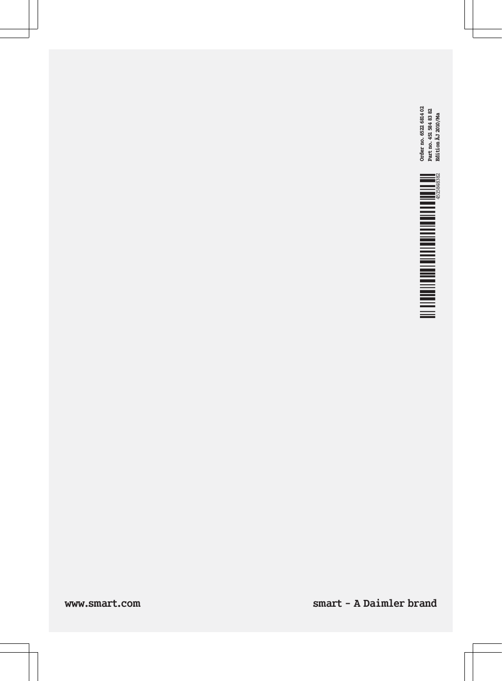 q!!!stZZZVPDUWFRP VPDUW$'DLPOHUEUDQG   2UGHUQR3DUWQR(GLWLRQb-0D