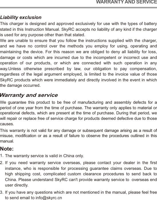 Page 23 of SKYRC Technology B6NANO Multi Chemistry Charger/Discharger User Manual                      1