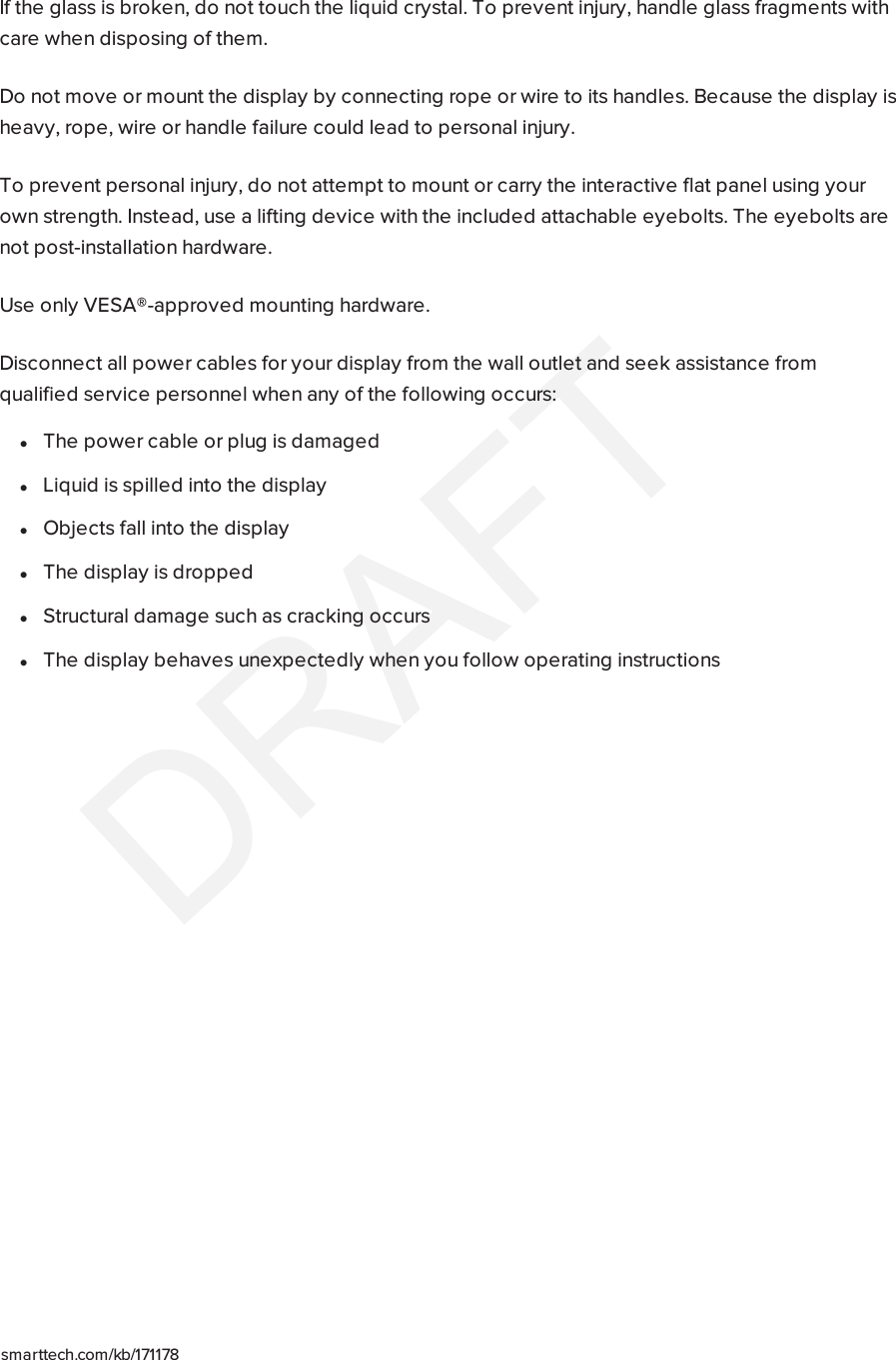 Page 4 of SMART Technologies 2075 LCD MONITOR User Manual SMART Board 2000 series display user s guide