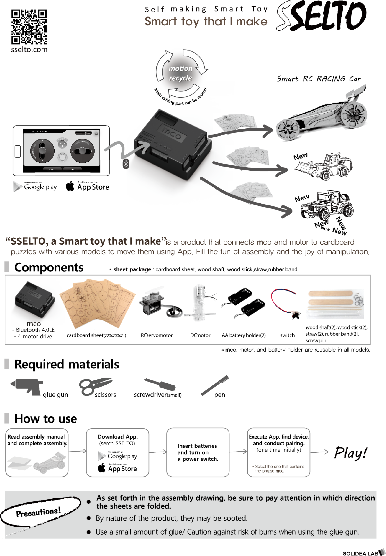 SOLIDEA LAB SSELTO01 Smart toy User Manual Microsoft PowerPoint x