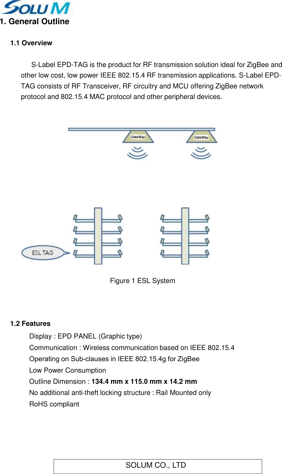 Page 2 of SOLUM EL060D2 Electronic Shelf Label User Manual 1