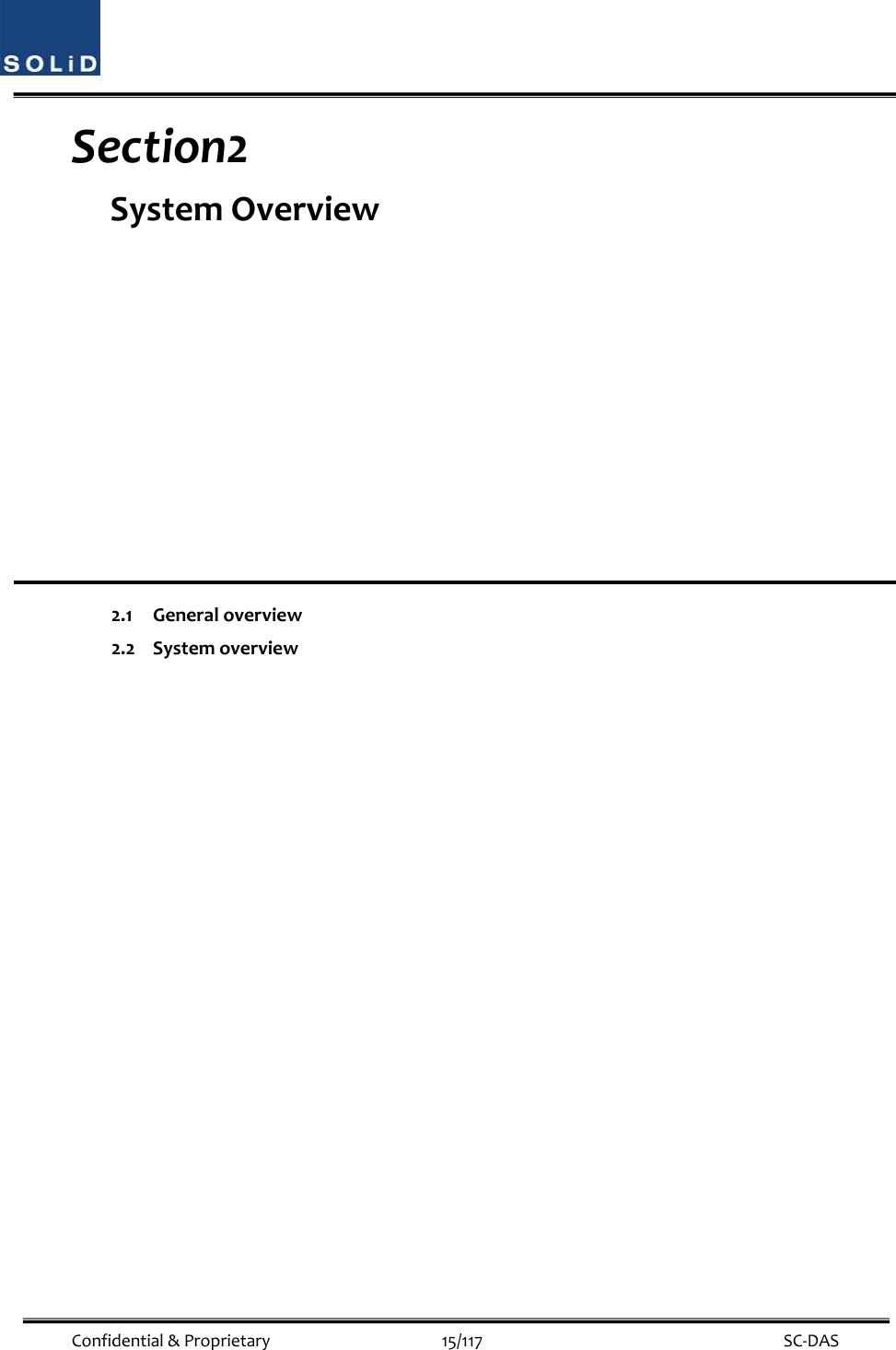  Confidential&amp;Proprietary15/117 SC‐DASSection2 SystemOverview2.1Generaloverview2.2Systemoverview