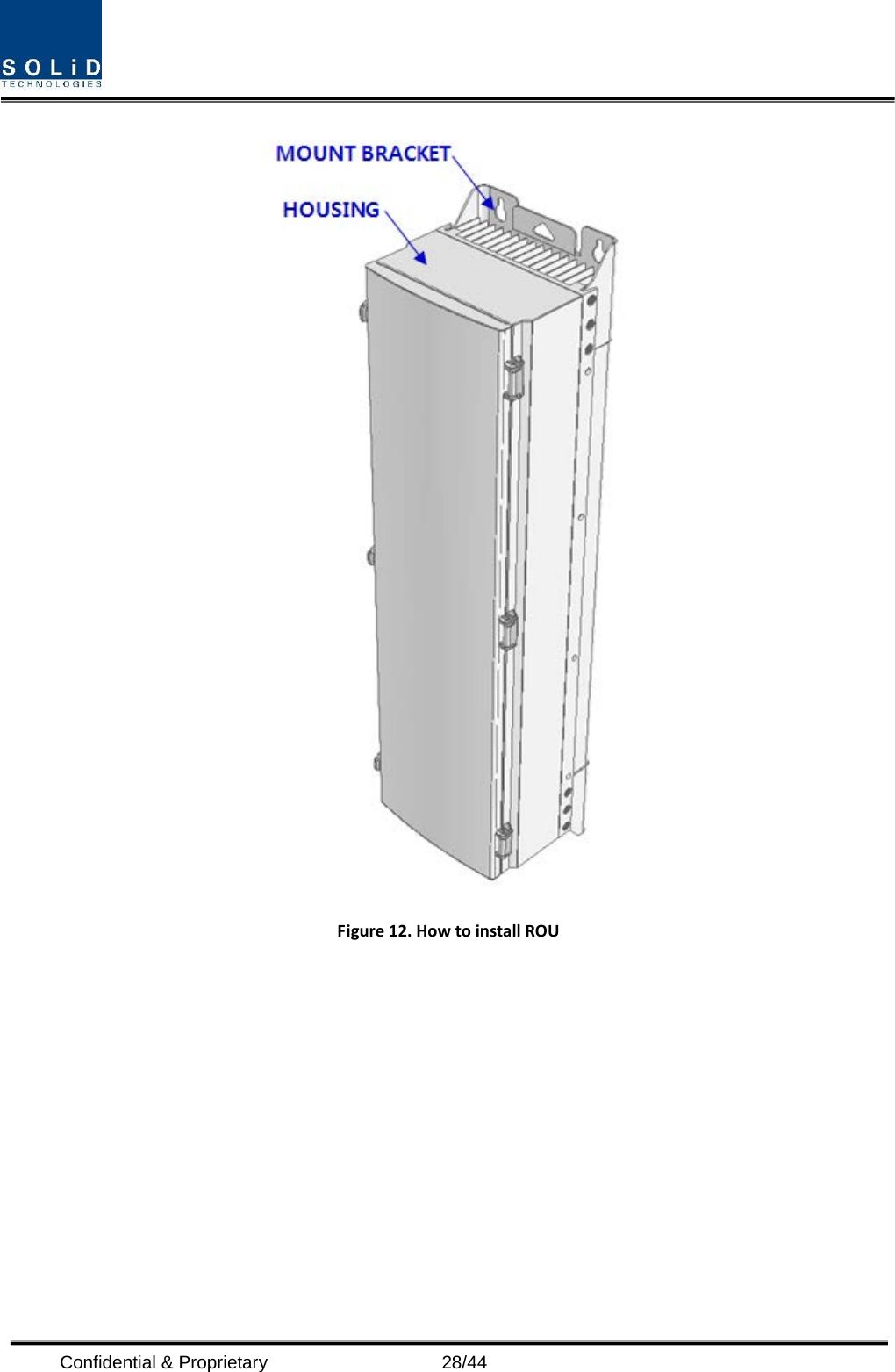   Figure 12. How to install ROU        Confidential &amp; Proprietary                   28/44 