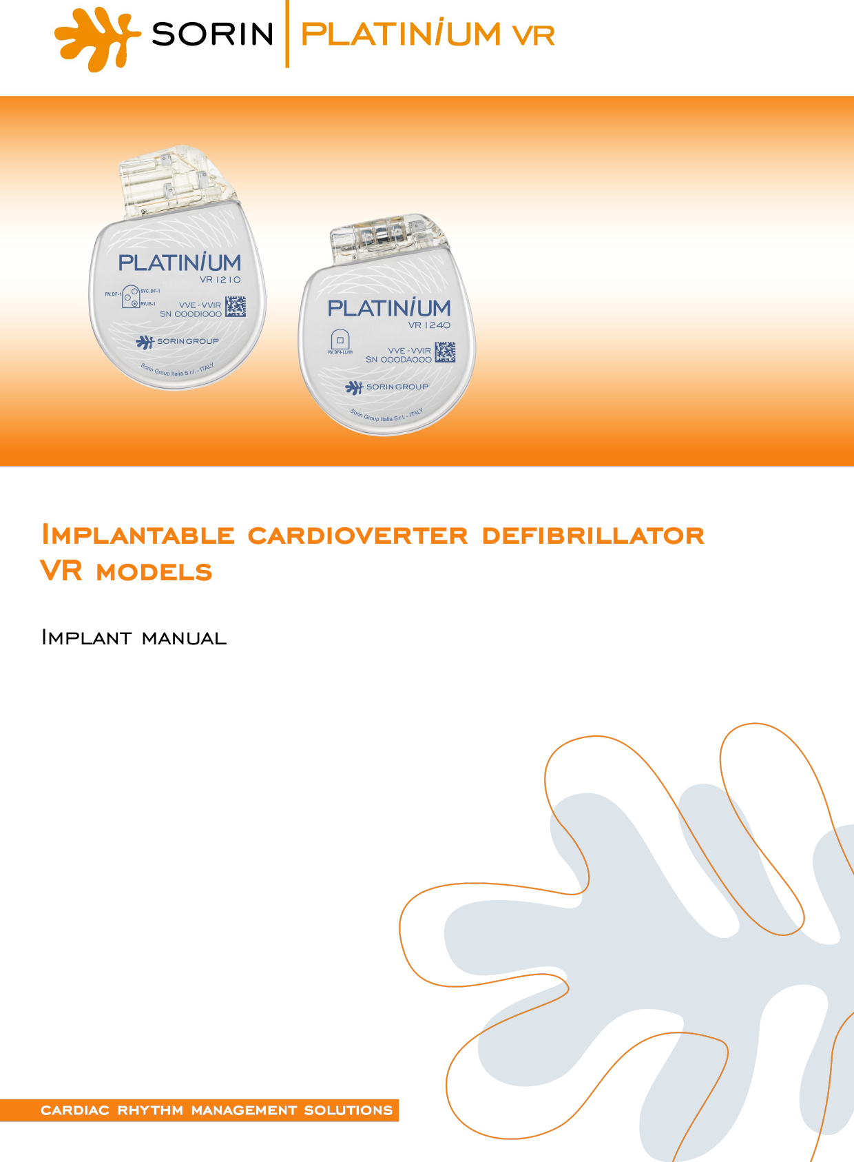 Implantable cardioverter defibrillatorVR modelsImplant manual