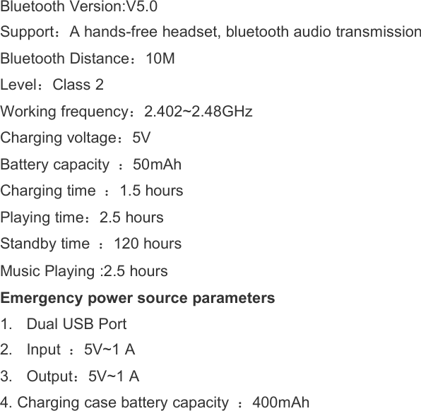 Page 4 of SPRITE Group TS32 True Wireless Bluetooth Earphones User Manual 