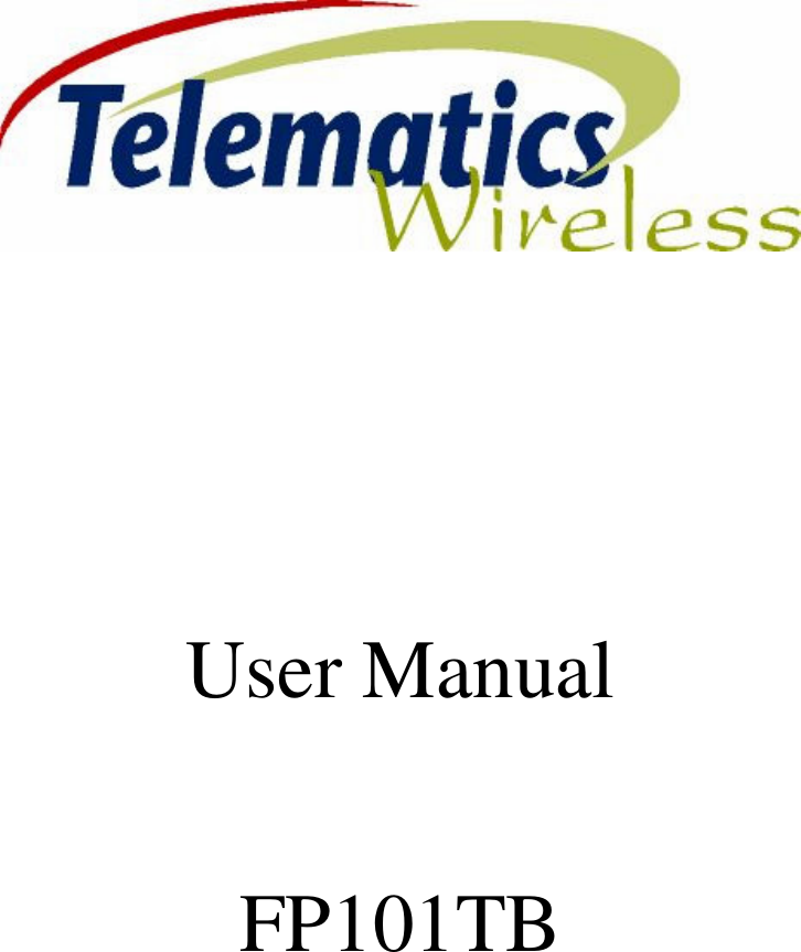                                                User Manual      FP101TB       
