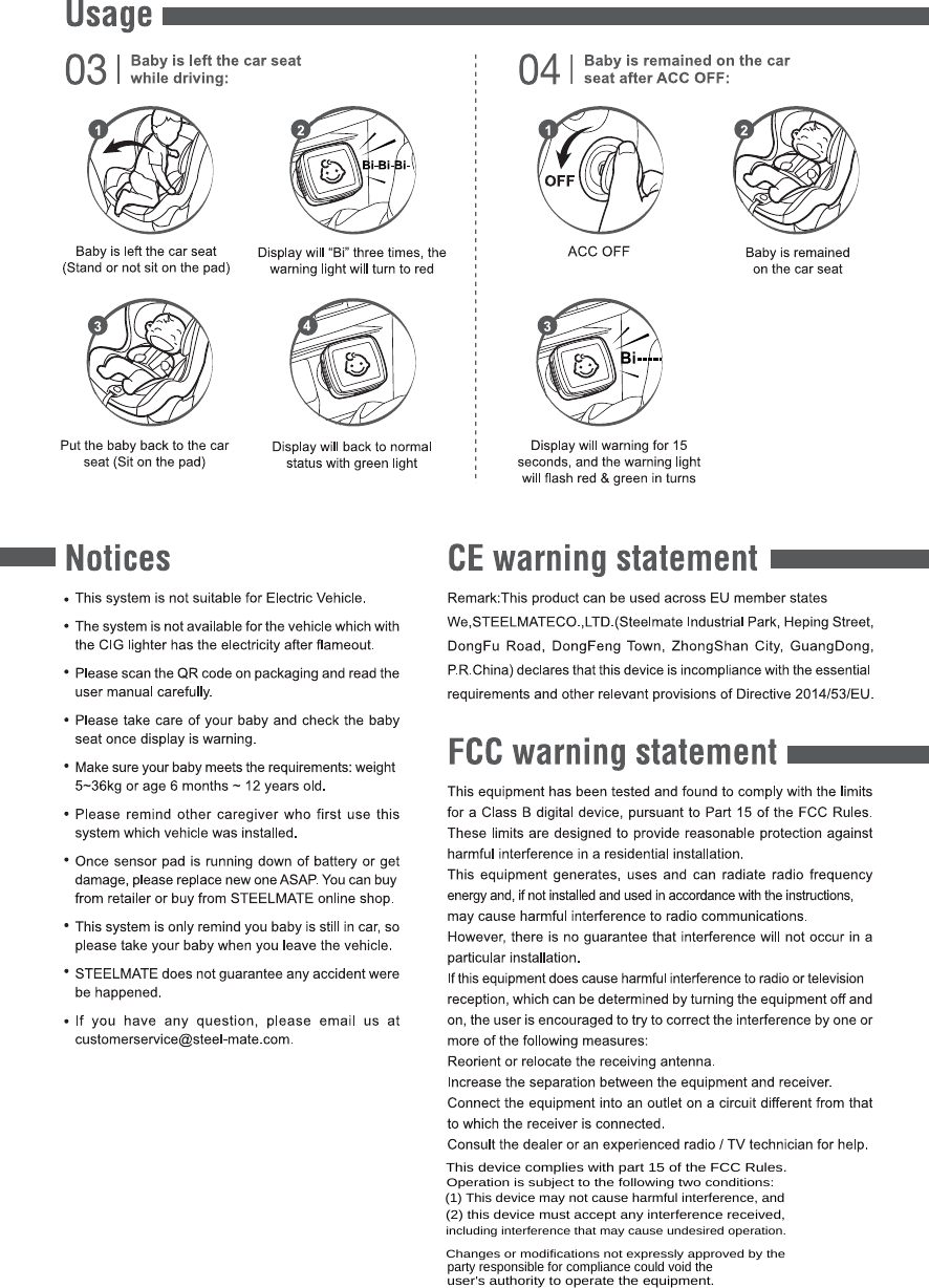 This device complies with part 15 of the FCC Rules.Operation is subject to the following two conditions:(1) This device may not cause harmful interference, and(2) this device must accept any interference received,including interference that may cause undesired operation.Changes or modifications not expressly approved by theparty responsible for compliance could void theuser&apos;s authority to operate the equipment.