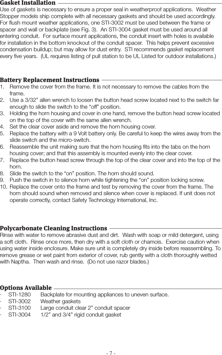 Page 7 of 8 - STI  Stopper II Series Installation 1100Install