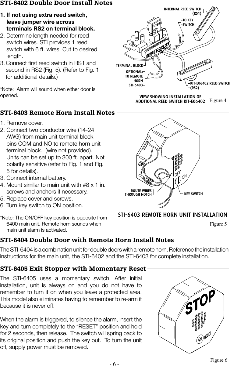 Page 6 of 8 - STI  STI-6400 Exit Stopper Installation 6400Install