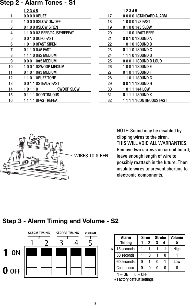Page 5 of 8 - STI  Select-Alert Alarm Mini Controller - STI-SA5000 SA5000Install