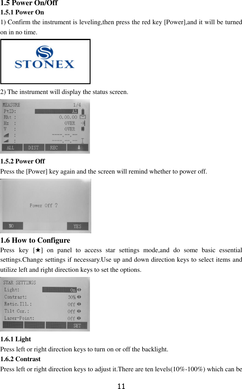 Page 17 of STONEX SRL R25 Total Station User Manual 