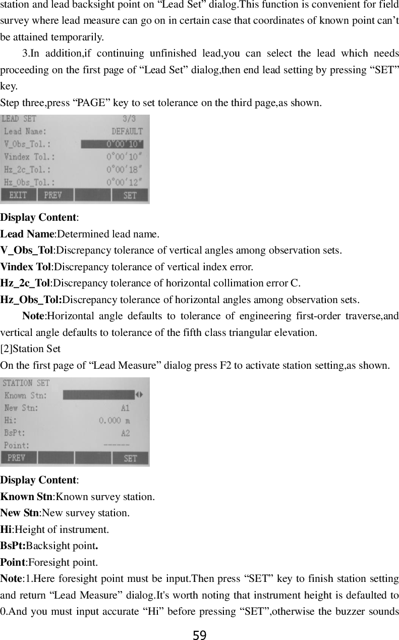 Page 65 of STONEX SRL R25 Total Station User Manual 