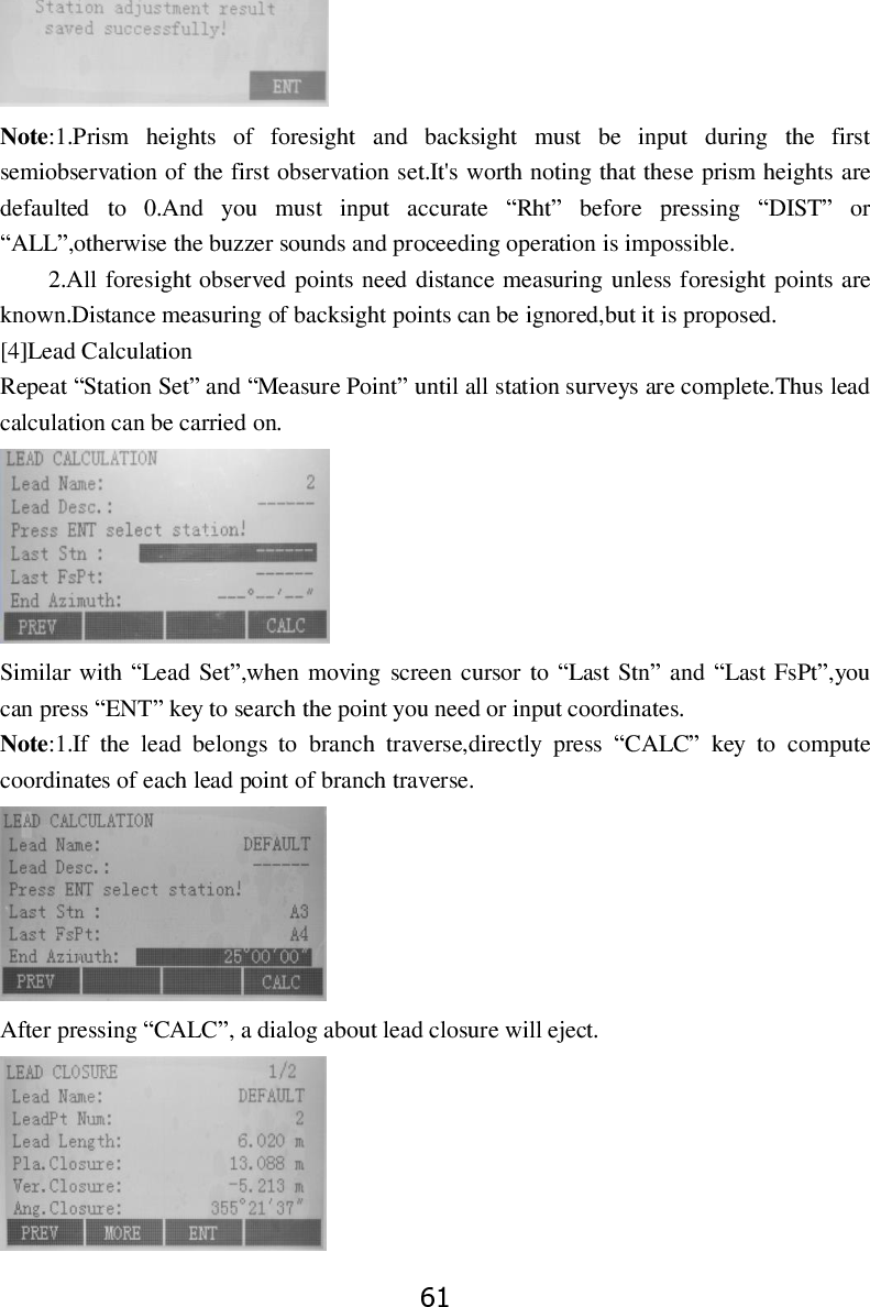 Page 67 of STONEX SRL R25 Total Station User Manual 