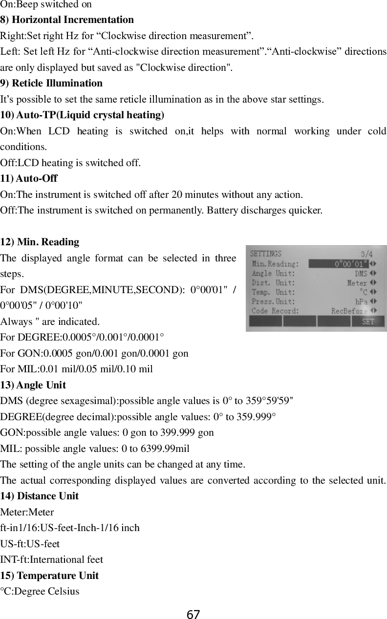 Page 73 of STONEX SRL R25 Total Station User Manual 