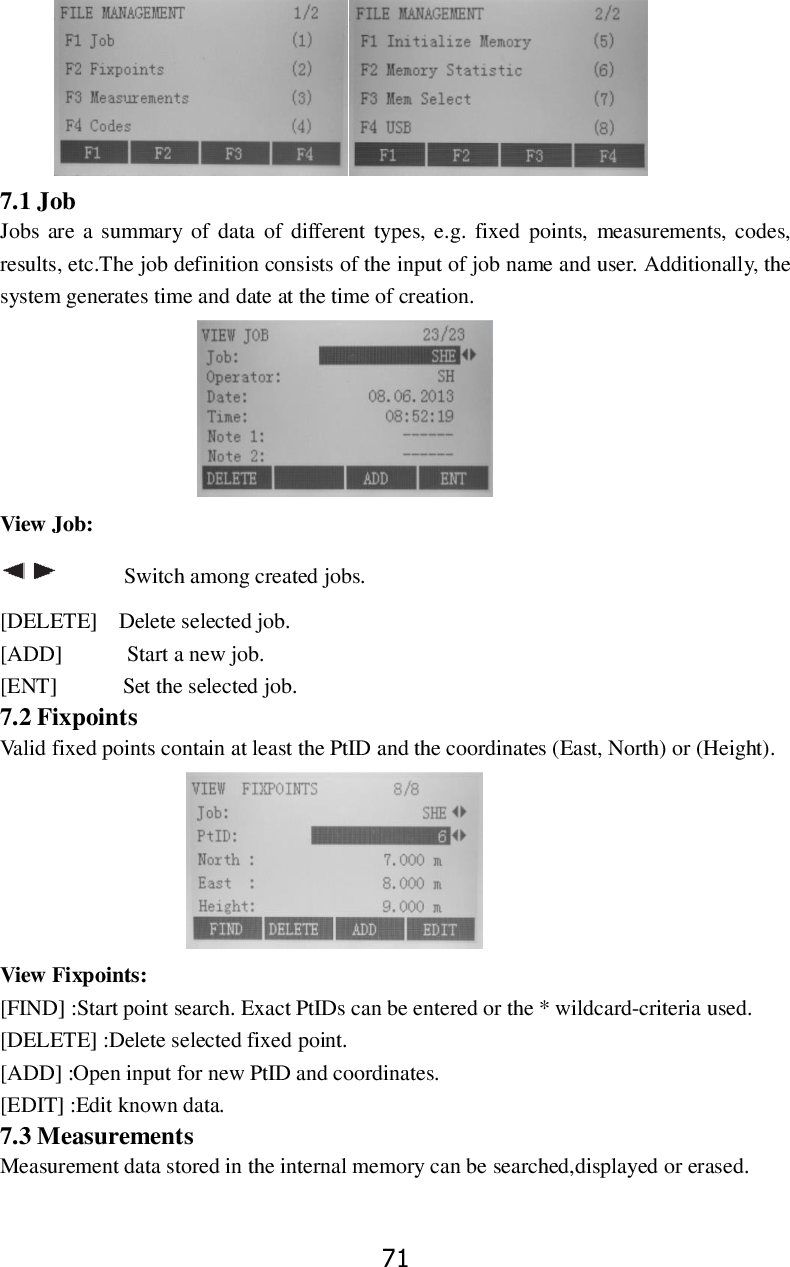 Page 77 of STONEX SRL R25 Total Station User Manual 