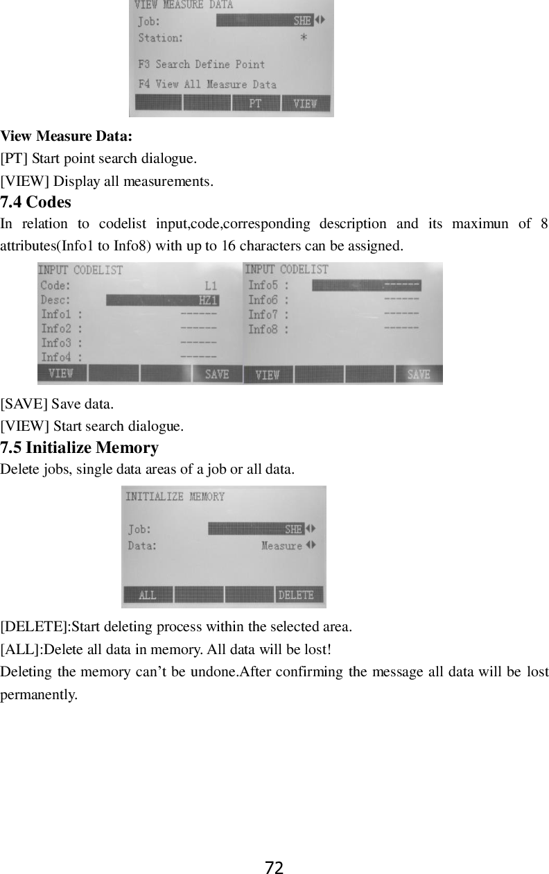 Page 78 of STONEX SRL R25 Total Station User Manual 
