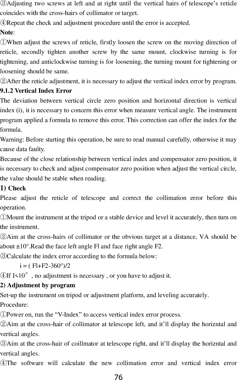 Page 82 of STONEX SRL R25 Total Station User Manual 
