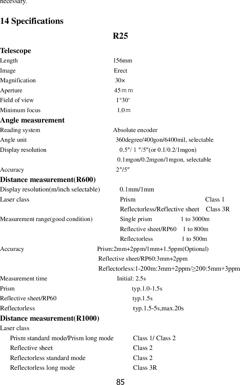 Page 91 of STONEX SRL R25 Total Station User Manual 
