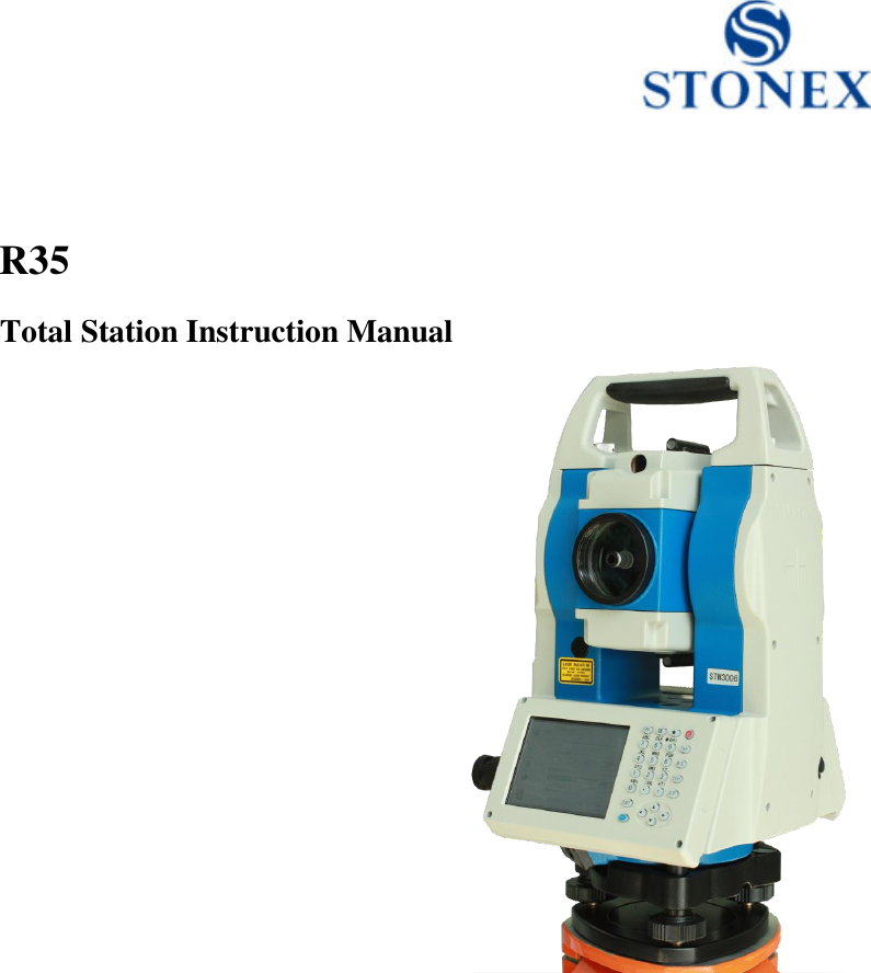                                                   R35 Total Station Instruction Manual                    