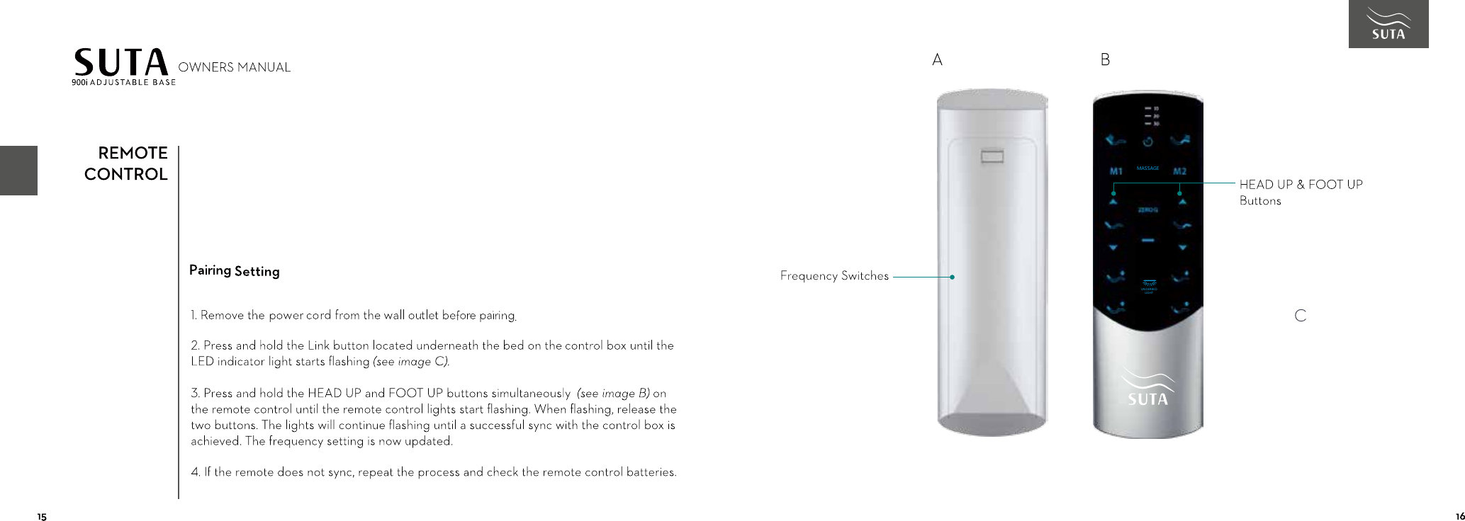 Page 12 of SUTA RE900 RF REMOTE User Manual SUTA 900i             