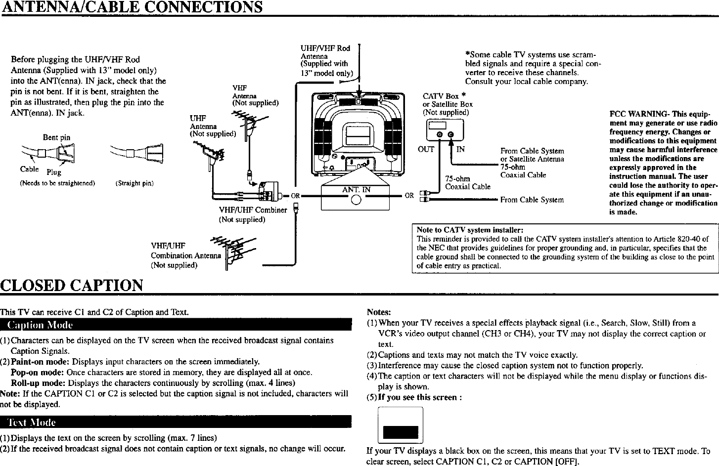 Page 3 of 9 - SYLVANIA  Direct View Digital 27 To 40 TV Manual L0207191