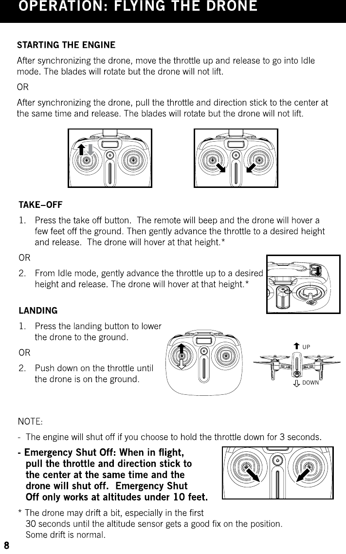 Page 12 of SYMA MODEL AIRCRAFT GC88752-20 R/C DRONE User Manual 