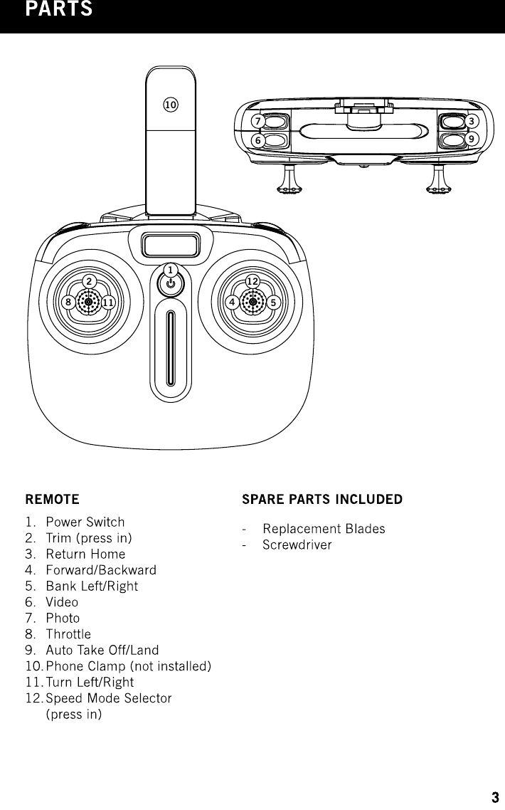 Page 7 of SYMA MODEL AIRCRAFT GC88752-20 R/C DRONE User Manual 