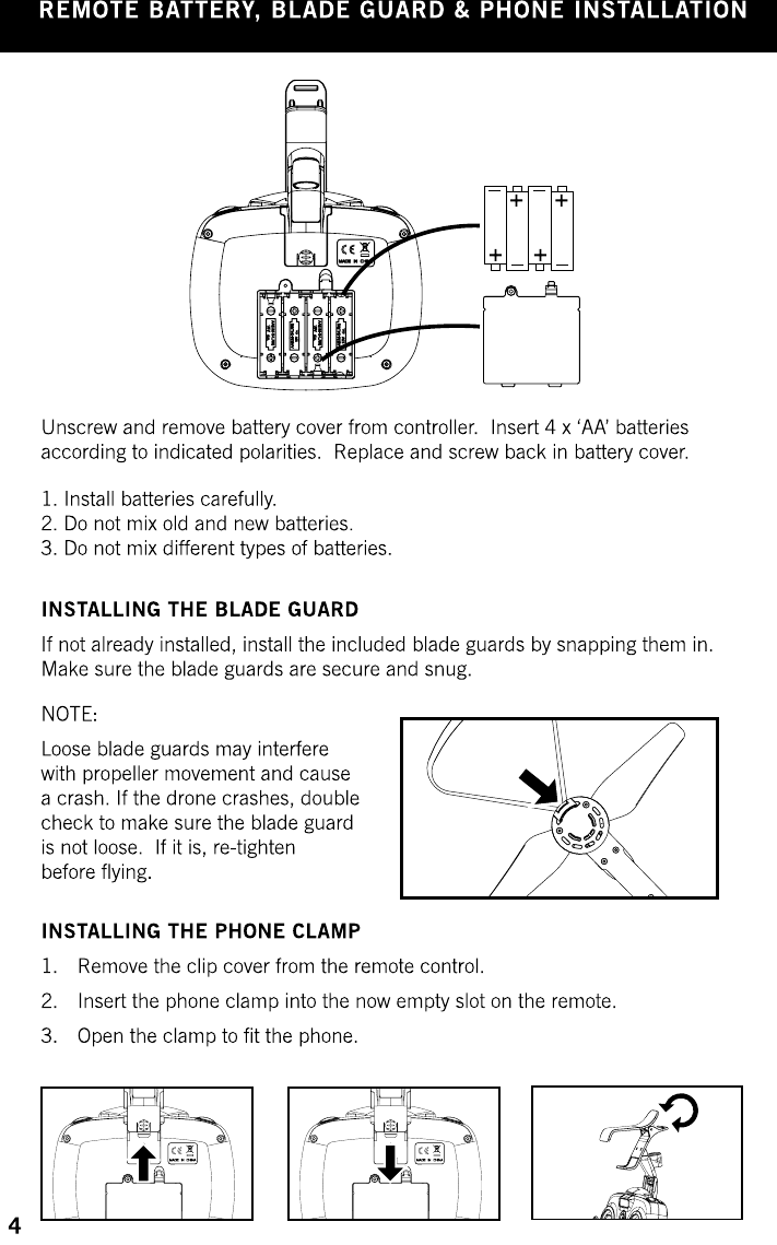 Page 8 of SYMA MODEL AIRCRAFT GC88752-20 R/C DRONE User Manual 