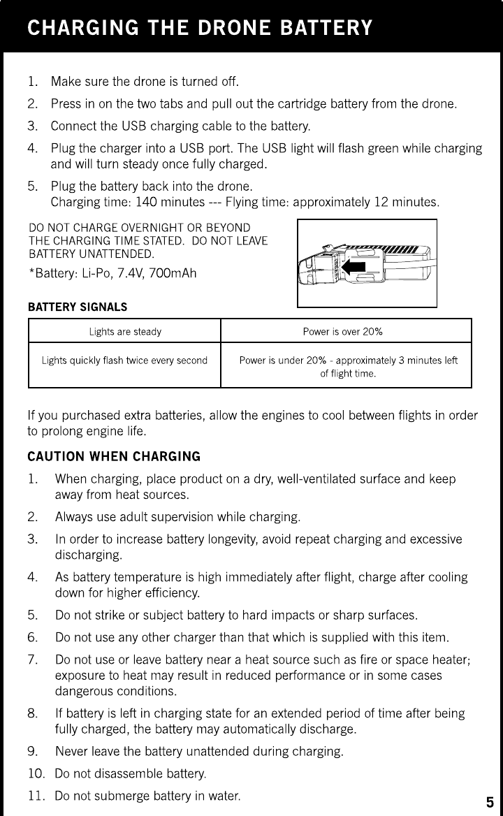 Page 9 of SYMA MODEL AIRCRAFT GC88752-20 R/C DRONE User Manual 