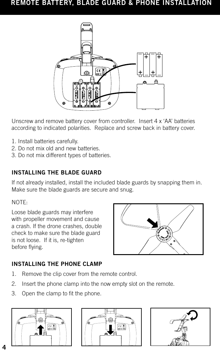 Page 8 of SYMA MODEL AIRCRAFT GC88752-21 R/C DRONE User Manual 