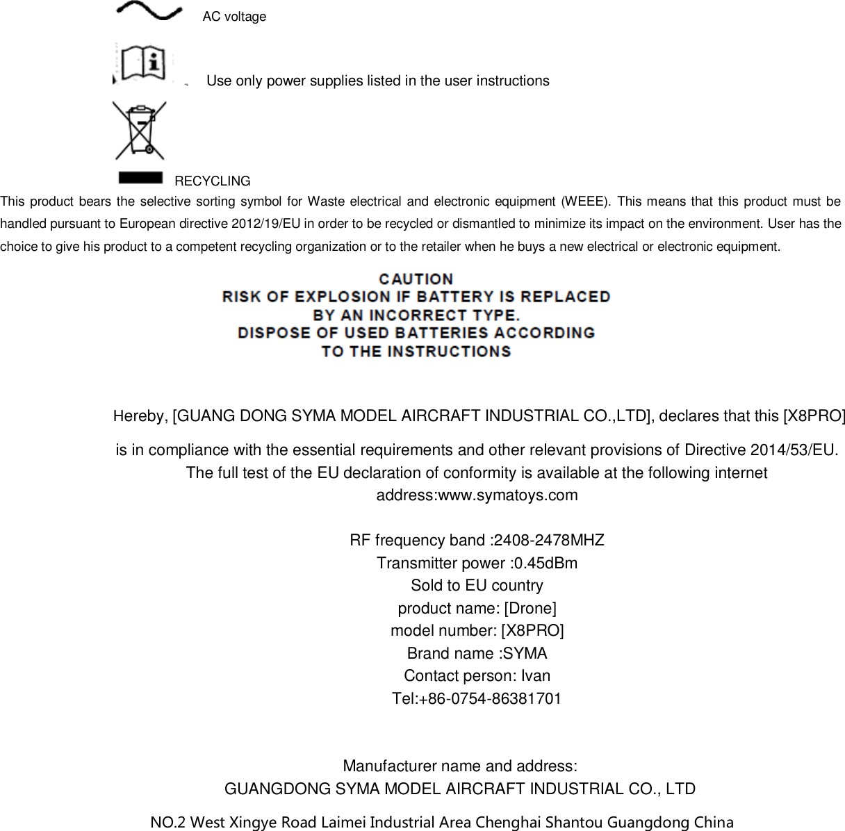 Page 15 of SYMA MODEL AIRCRAFT GC88752-30 DRONE User Manual 