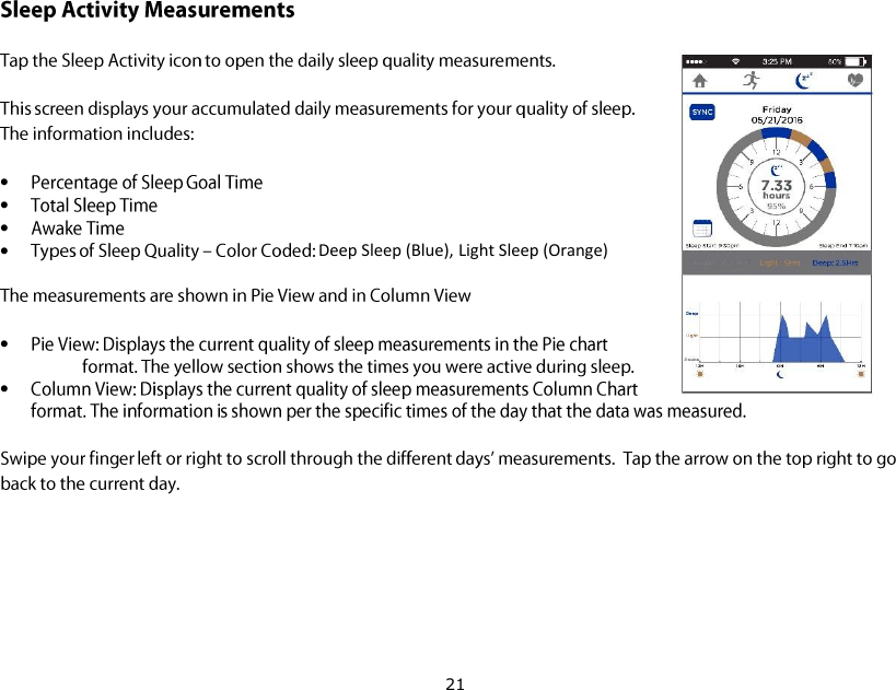 21      Deep Sleep (Blue), Light Sleep (Orange)  