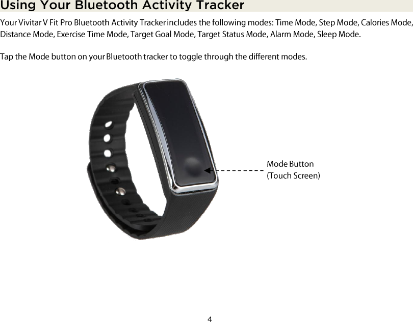 4  Using Your Bluetooth Activity Tracker 