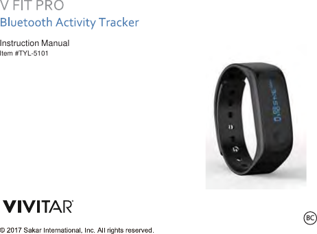 BC Instruction Manual Item #TYL-5101  