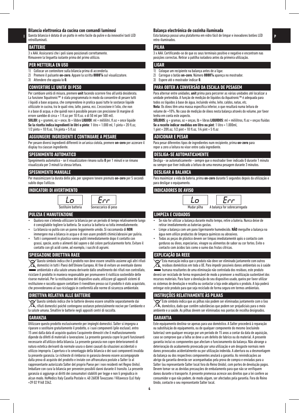 Page 4 of 12 - Salter-Housewares Salter-Housewares-Building-Set-E-1053-Users-Manual-  Salter-housewares-building-set-e-1053-users-manual