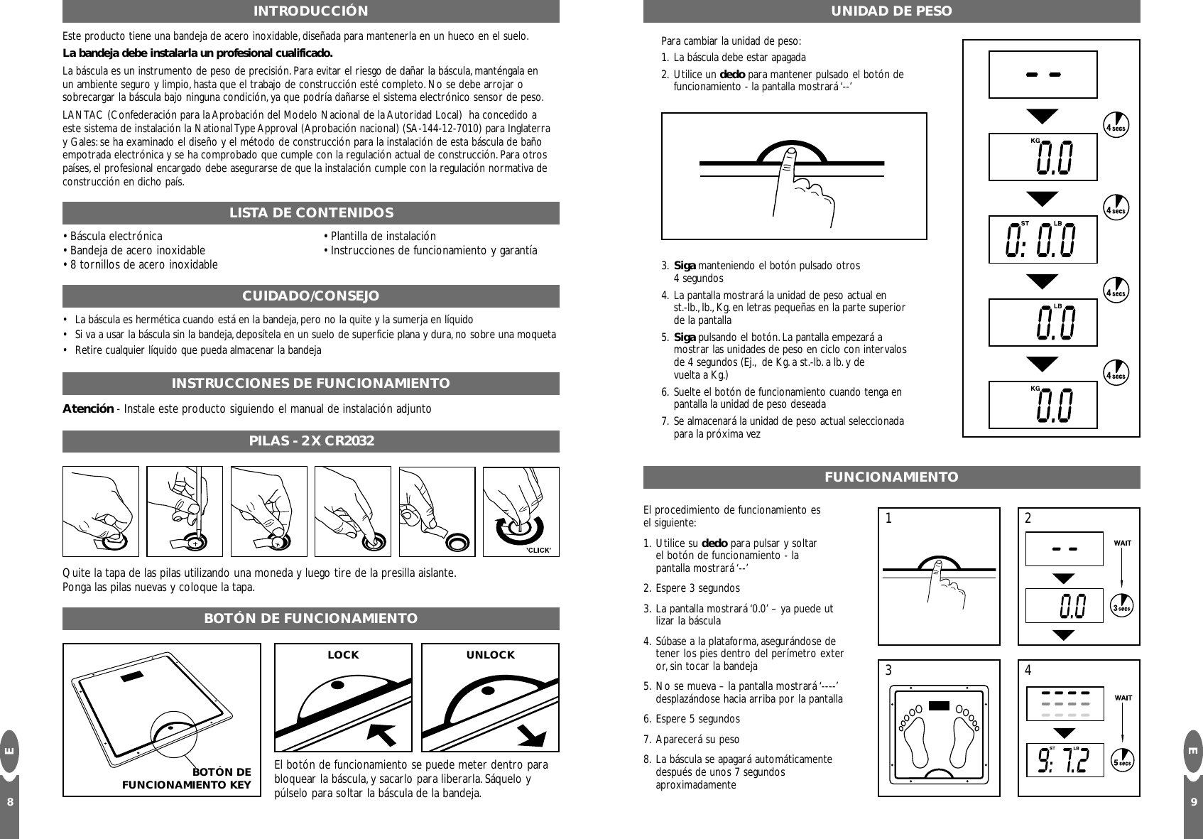 Page 5 of 10 - Salter-Housewares Salter-Housewares-Inset-Electronic-Bathroom-Scale-Users-Manual- SH6705_Arch-inst  Salter-housewares-inset-electronic-bathroom-scale-users-manual