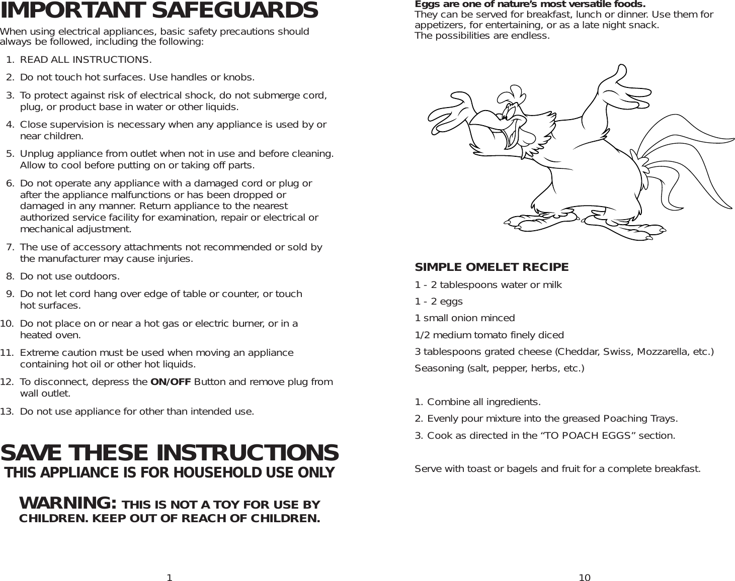 Salton Eg2Lt Users Manual EGG COOKER_Manual