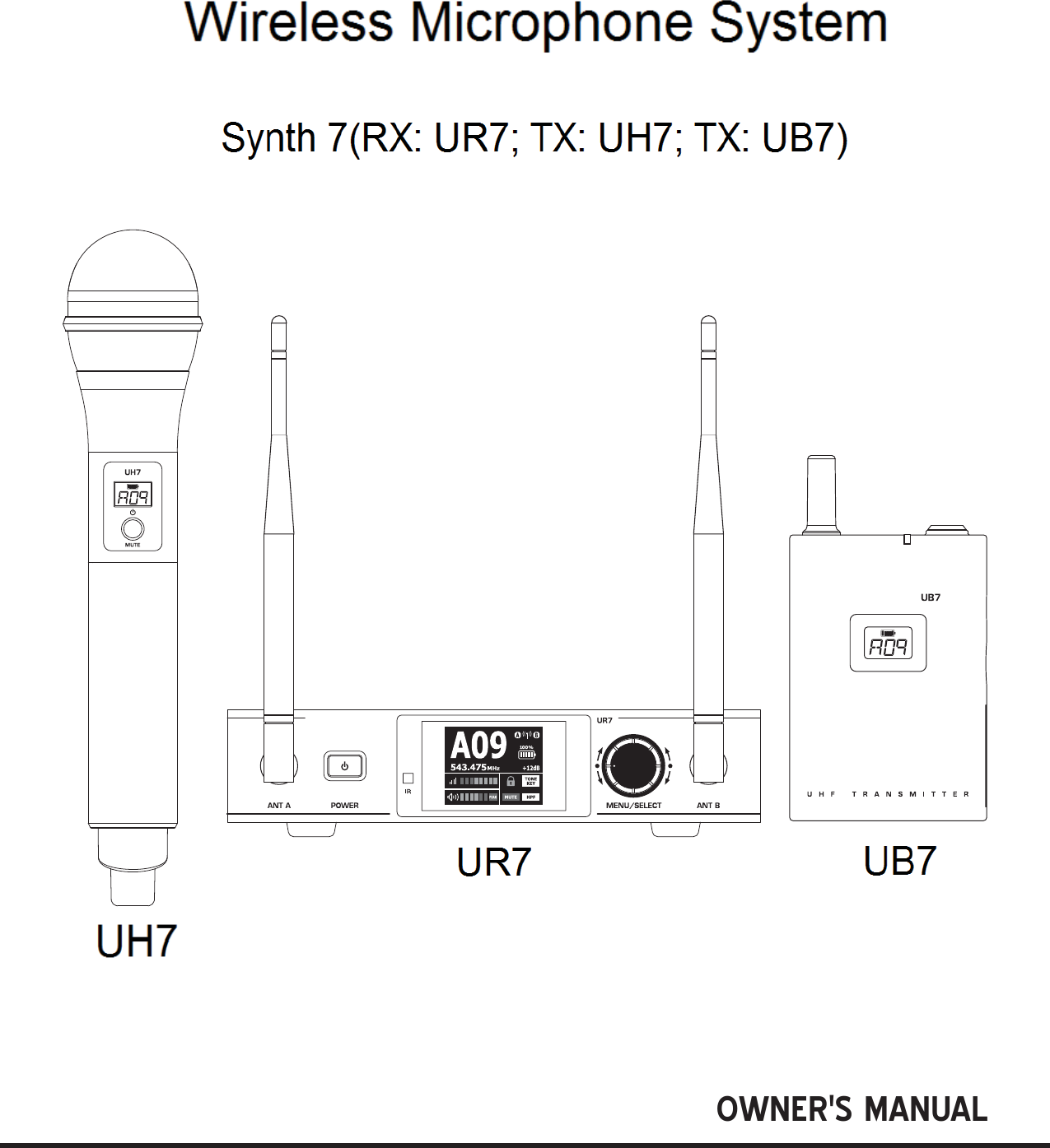 Professional UHF Wireless SystemOWNER&apos;S MANUAL