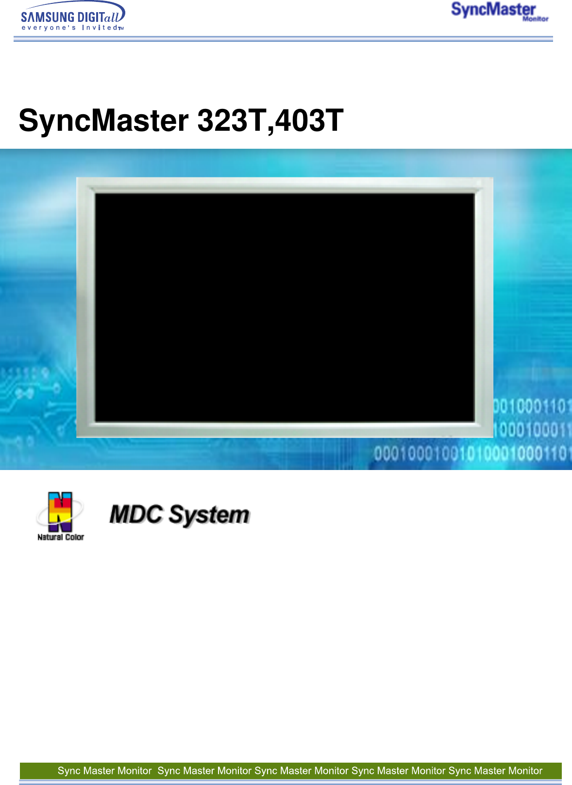  SyncMaster 323T,403T