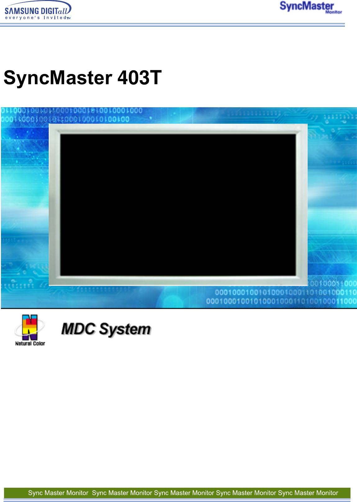  SyncMaster 403T