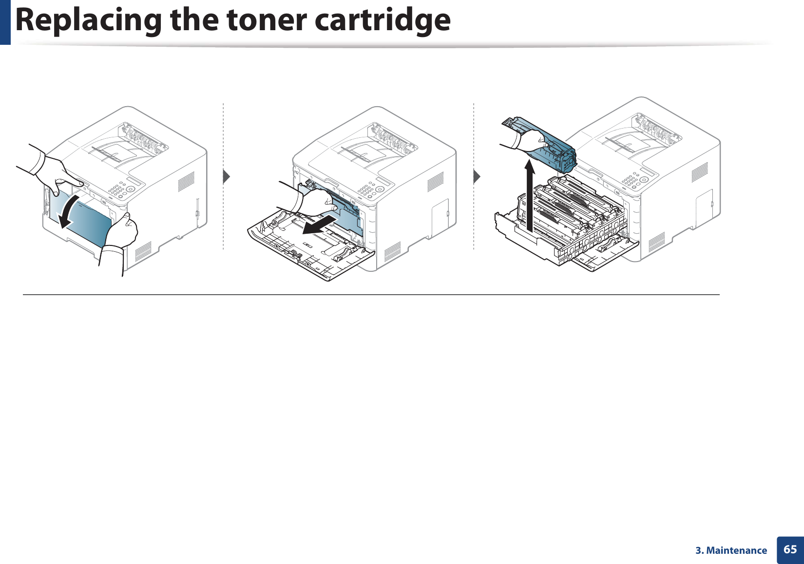 Replacing the toner cartridge653. Maintenance