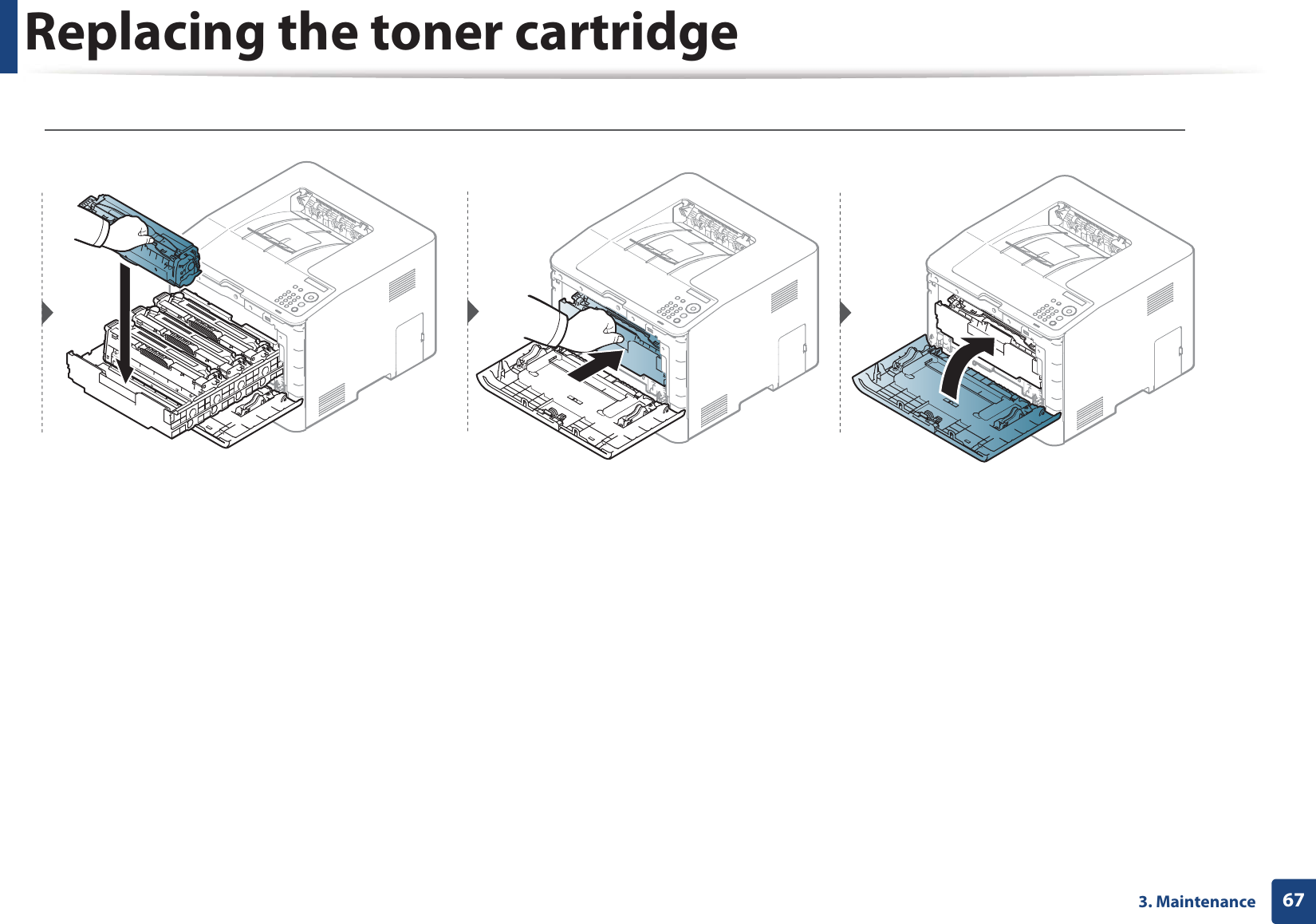 Replacing the toner cartridge673. Maintenance