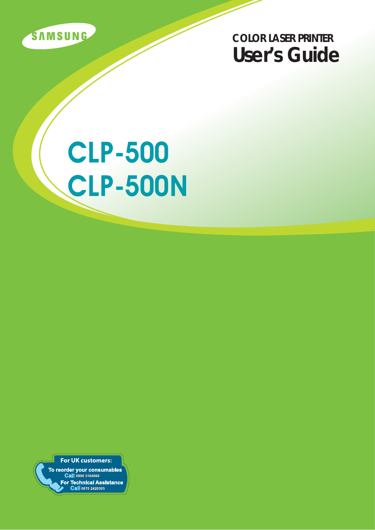 COLOR LASER PRINTERUser’s GuideCLP-500CLP-500N
