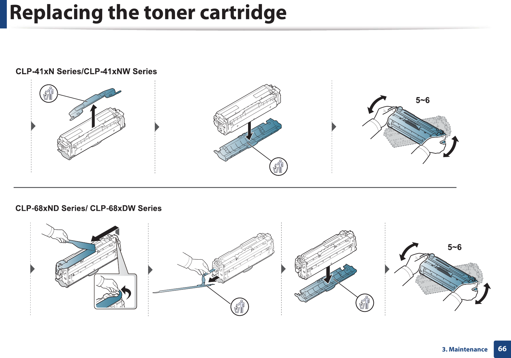 Replacing the toner cartridge663. Maintenance