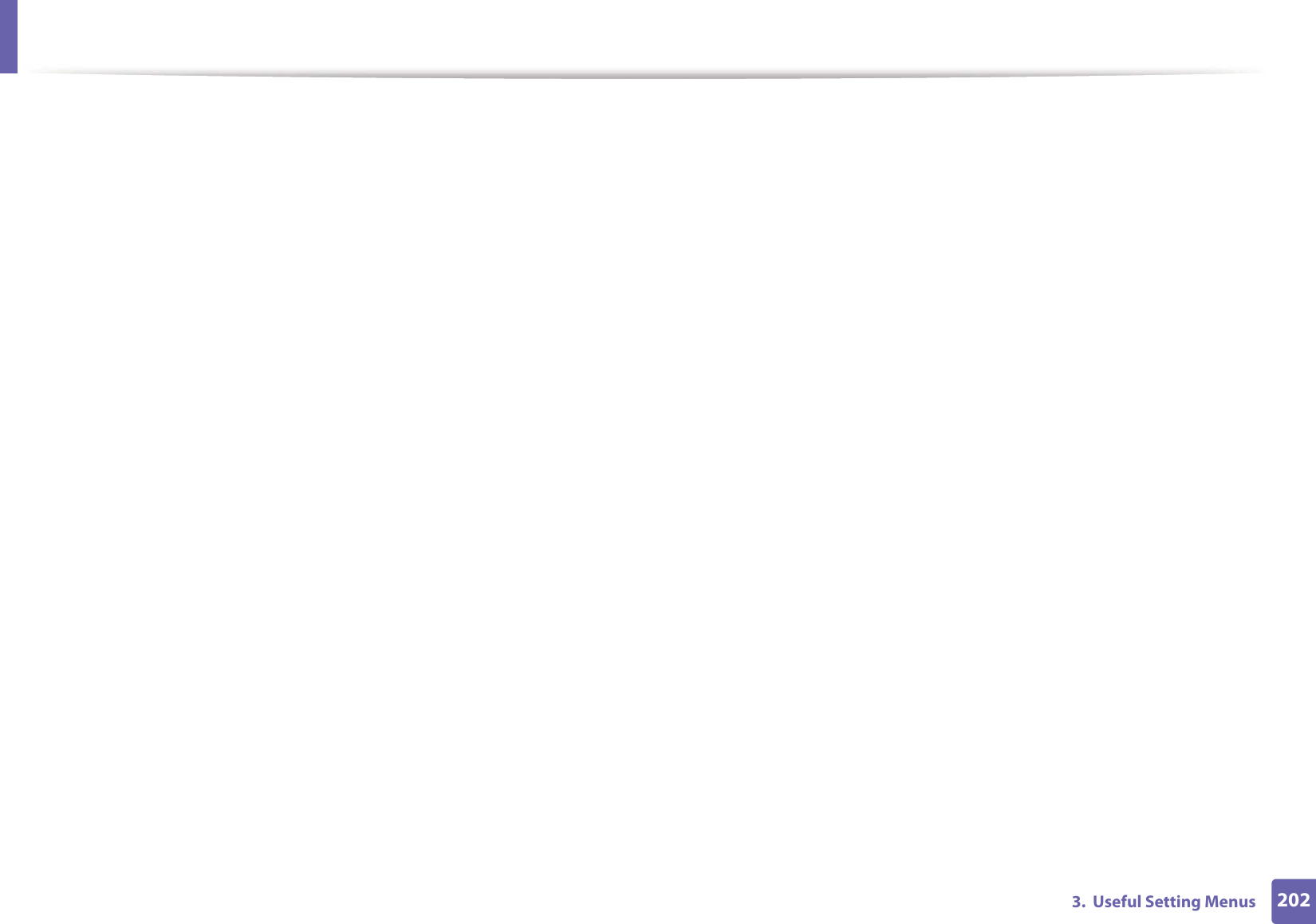 2023.  Useful Setting Menus