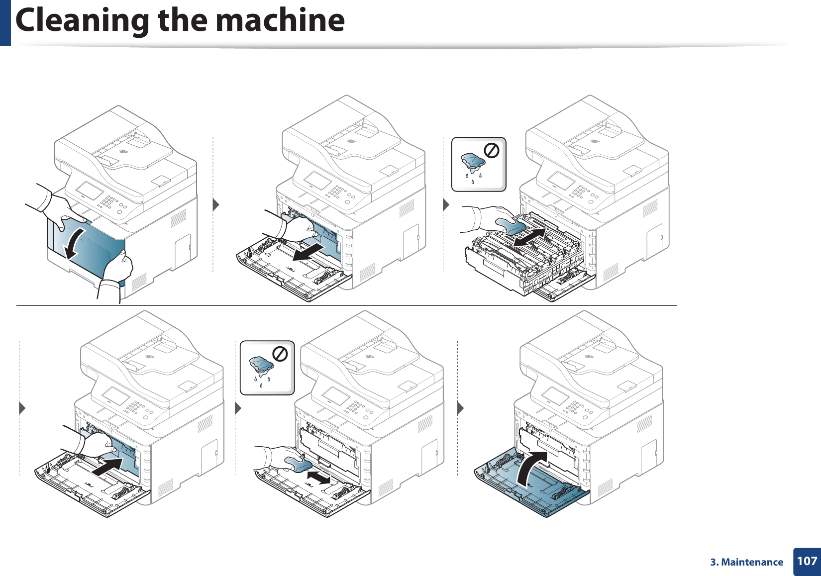 Cleaning the machine1073. Maintenance