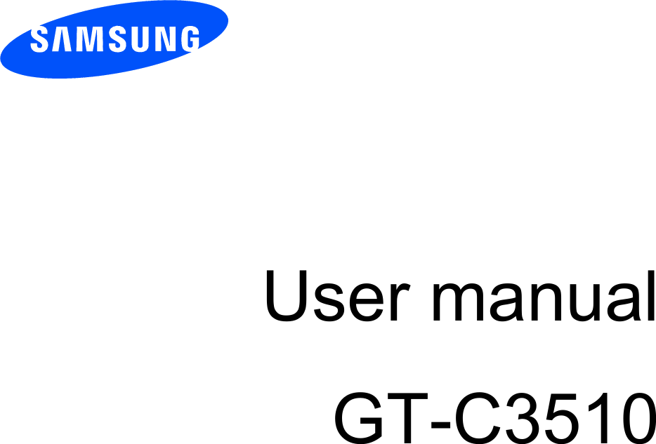          User manual GT-C3510                  